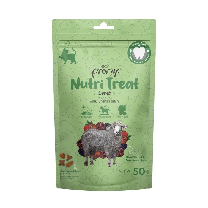 Pramy Nutri Treat Dry Cat Treat Lamb 50gm