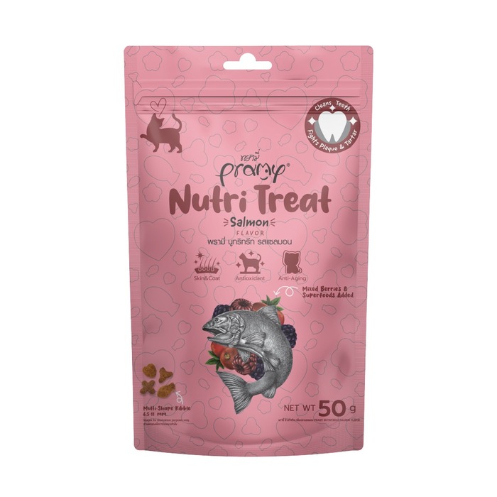 Pramy Nutri Treat Dry Cat Treat Salmon 50gm