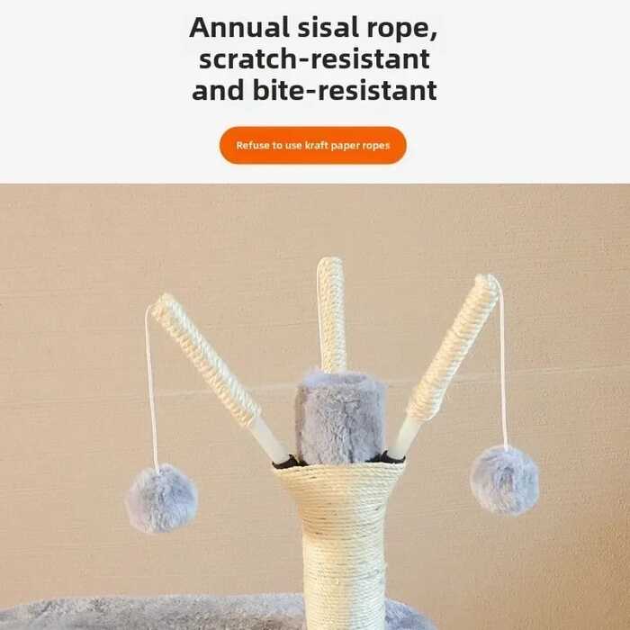 Three Layer of Double Nest Cat Exclusive Castle Cat Tree house for Scratching