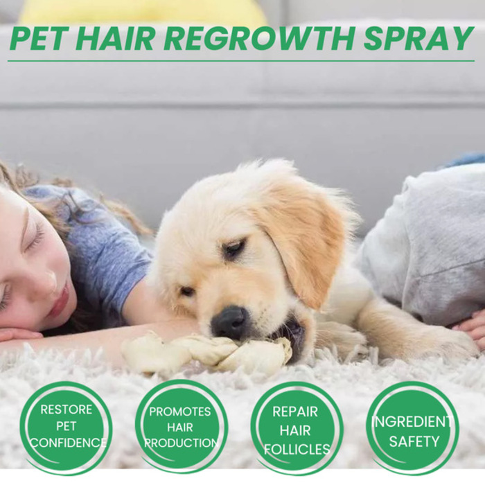 Yegbong pet hair enhancer Regrowth for cats and dogs hair conditioning and repairing damaged hair follicles and hair loss hair care spray 30ML.