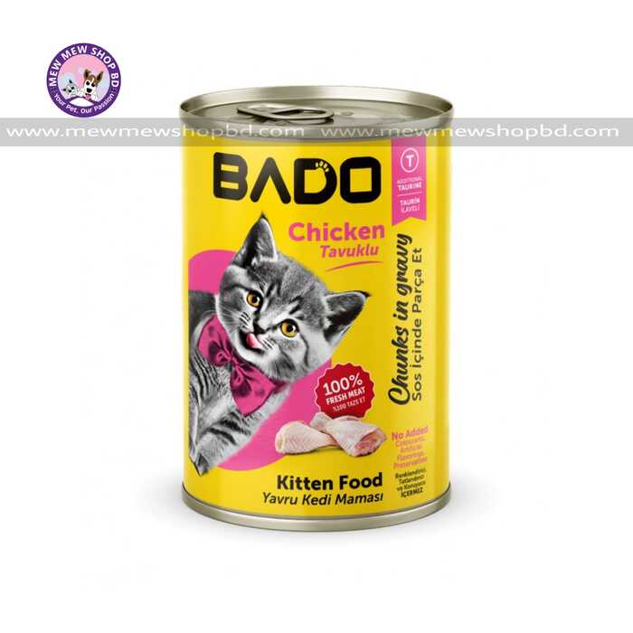 BADO kitten Cat Canned Food with Chicken Flavour 400g