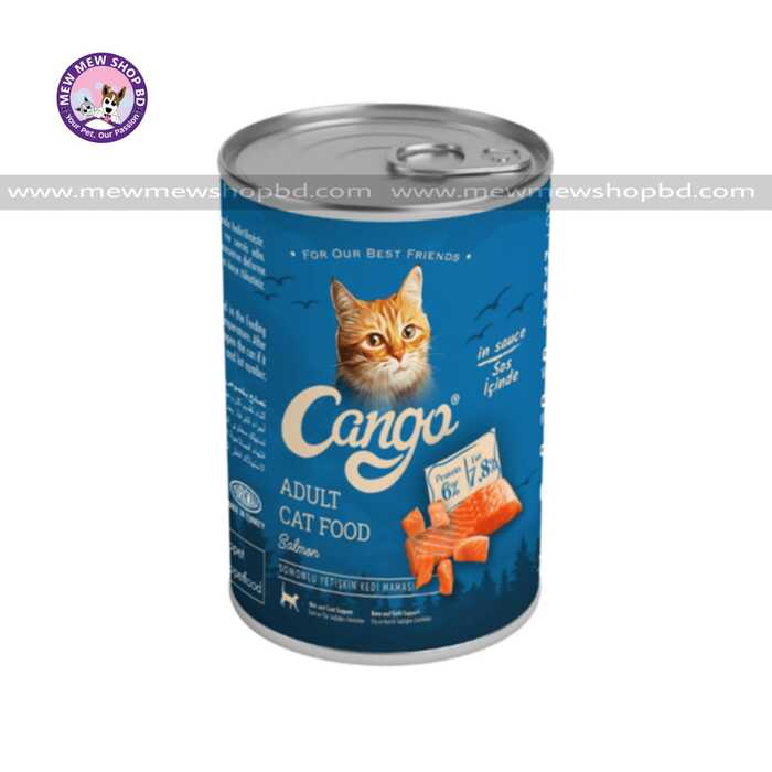 Cango Adult Cat can Food with Salmon 415g