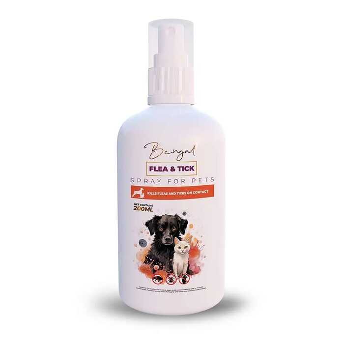 Bengal Flea & Tick Spray Long Lasting Protection for Your Pet 200ml