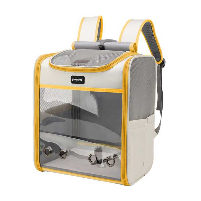 Moorpet See Through Ventilated Oxford Backpack  for Pet cat Comfortable Carrier