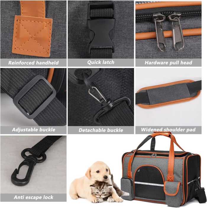 Moorpet New Design Oxford Fabric Pet Cat Carrier Shoulder Bag with Large Capacity