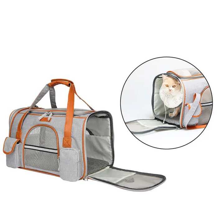 Moorpet New Design Oxford Fabric Pet Cat Carrier Shoulder Bag with Large Capacity