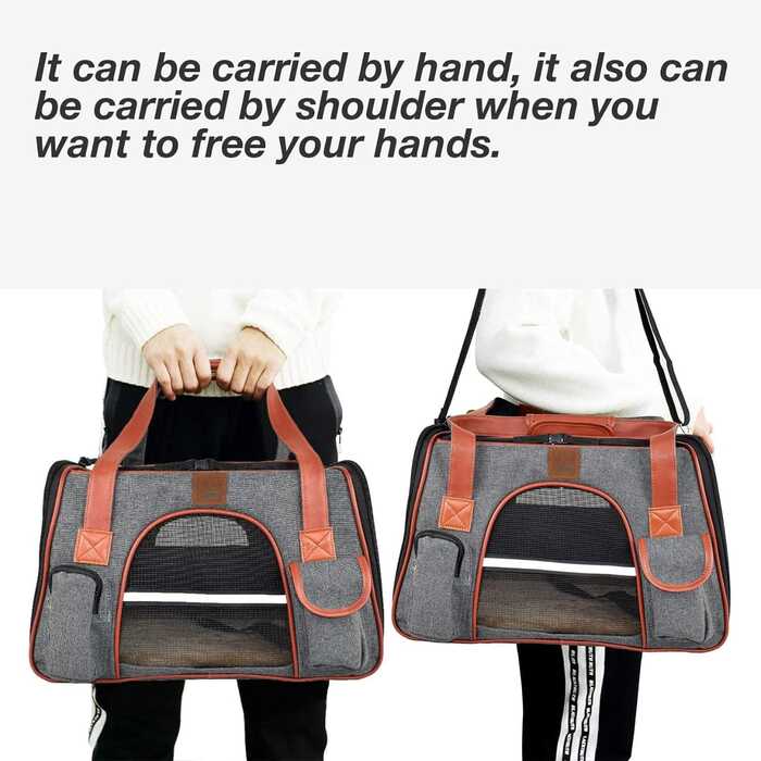 Moorpet New Design Oxford Fabric Pet Cat Carrier Shoulder Bag with Large Capacity