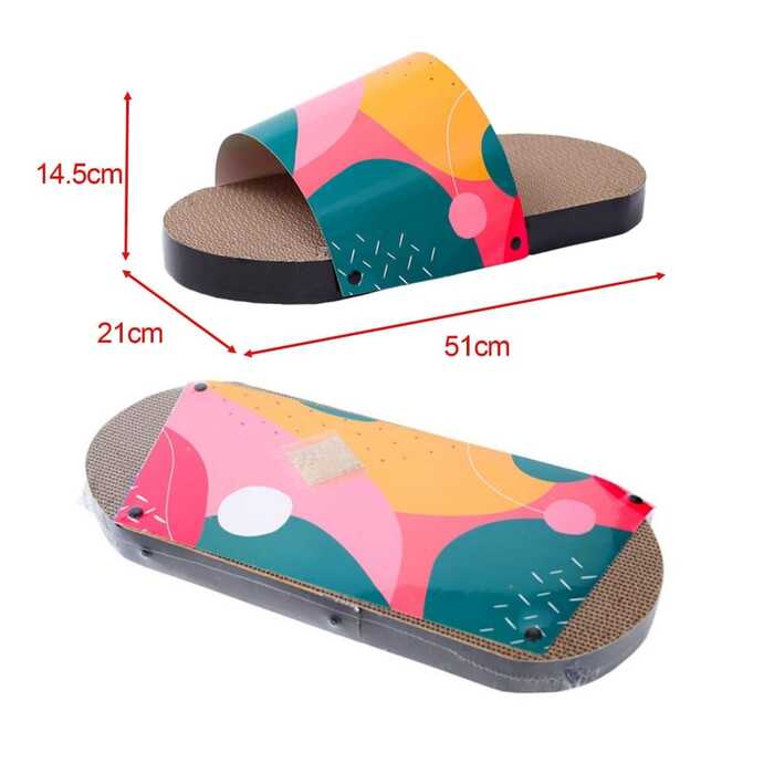 Slippers Cat Scratcher Cardboard Furniture Protection Pet Cat Scratching Board for Indoor Cats Kittens Rest