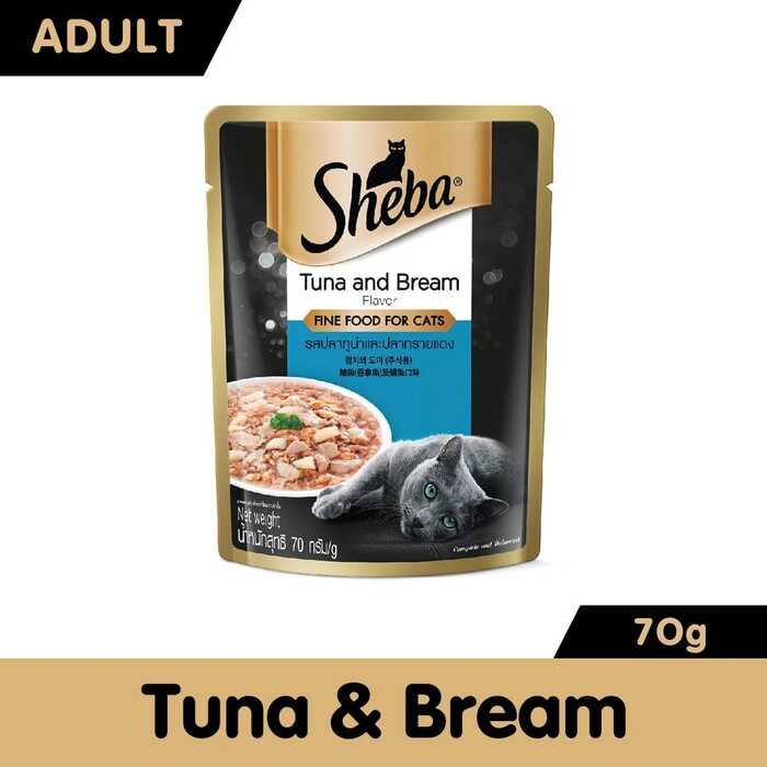 Sheba Tuna & Bream Pouch Wet Cat Food 70g