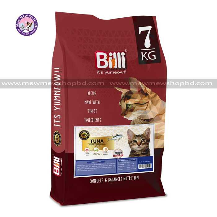 Billi Kitten Cat Food in Real Tuna 7Kg