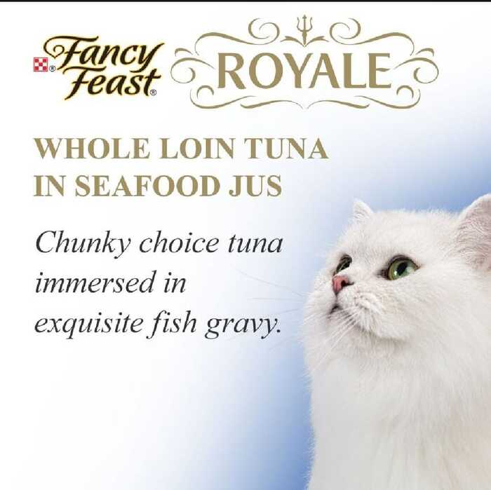FANCY FEAST Adult Royale Whole Loin Tuna in Seafood Jus 85g