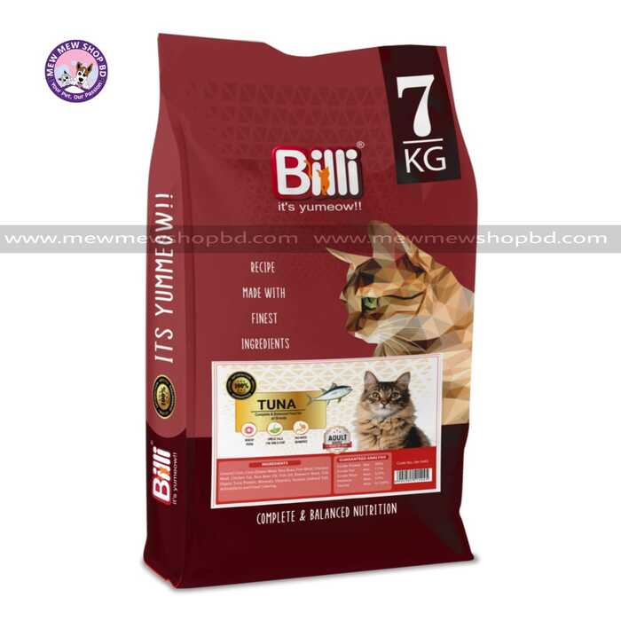 Billi Adult Dry Cat Food Real Tuna 7kg